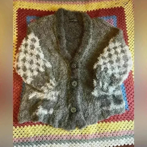Women’s Gertrude Sampson Wooly Cardigan Size M/L - Picture 1 of 8